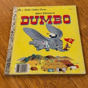‘Dumbo’ Walt Disney’s Vintage Children’s Golden Book c1947